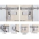 thumbnail image 4 of Pestillo de cerradura de puerta corredera de acero inoxidable TUNC engrosado con orificio para candado 6 pulgadas, 4 of 5