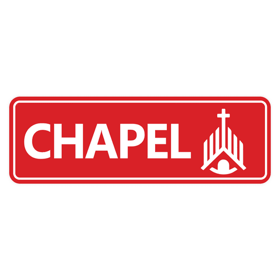 Standard Chapel Sign (Red) - Large