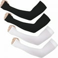 thumbnail image 7 of TELOLY 4 Pairs UV Sun Protection Arm Sleeves for Men Women UPF 50 Compression Cooling Sleeves Sports Sleeve, 7 of 7