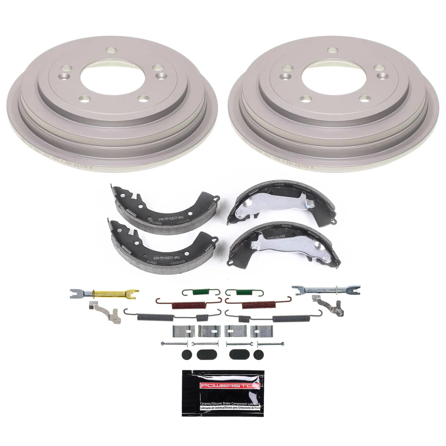 PowerStop Front and Rear Stock Replacement Brake Pad Rotor Drum and Shoe Kit KOE15499DK