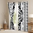 thumbnail image 3 of Manfei Tribal Geometric Aztec Blackout Curtains, Southwest Bohemian Curtains Pack of 2 (42x84 Each), Black and White, 3 of 6