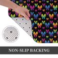 thumbnail image 6 of Rateoe Rainbow Butterfly Pattern Flannel Door Mat Indoor Outdoor Entrance, Waterproof All-Weather Doormat,Fade Resistant, Low Profile Entryway Mat 16x24in, 6 of 7