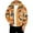 Orange, variant on CharmCyan Men's Hooded Puffer Jacket with Camouflage Print Full Zip Closure Water Resistant Outerwear Casual Fit Winter Coat Army Green L