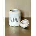 thumbnail image 6 of Sugar Jar White Ceramic Large Capacity Kitchen Pantry Organizer Bulk Food Storage Container With Lid Modern Farmhouse 9" H x 5.75" W, 6 of 6