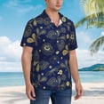 thumbnail image 5 of Haiem Vintage Golden Butterfly Printed Hawaiian Shirt for Men - Men’s Casual Beach Summer Shirts - Stretch Fabric with Modern Fit-Small, 5 of 9