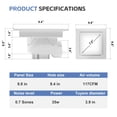 thumbnail image 2 of Extractor de baño POWERENG 12 W 117 CFM 0.7 Sones con luz, 2 of 6