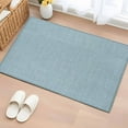 thumbnail image 2 of Vintage Haze Blue Large Area Rugs for Bedroom Living Room, Soft Non Slip Carpet Bedside Rug, Farmhouse Retro Solid Color Linen Texture Rectangular Floor Cover Kitchen Accent Rug 2'x3' for Office, 2 of 9