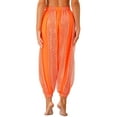 thumbnail image 5 of MSemis Women's Belly Dance Pants Bloomers Bollywood India Dance Costume Loose Pants Orange One Size, 5 of 7