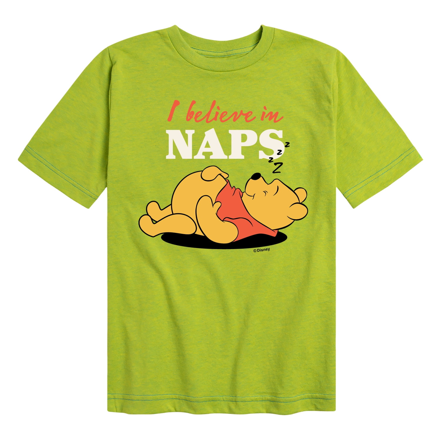 Winnie the Pooh - I Believe in Naps - Toddler And Youth Short Sleeve ...