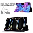thumbnail image 3 of TECH CIRCLE Case for iPad Air 11 Inch 2024/iPad Air 5th/4th Gen 10.9" 2022/2020,iPad Pro 11 inch Case,Premium PU Leather Folio Multi-Angle View Stand Smart Protective Cover with Auto Sleep/Wake,Flower, 3 of 6