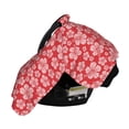 thumbnail image 3 of Daiia Red Hibiscus Flower Pattern Car Seat Cover for Babies, Mom Nursing Covers Breastfeeding Scarf, Multi Use Infant Carseat Canopy for Newborn Carrier/Stroller, 3 of 9