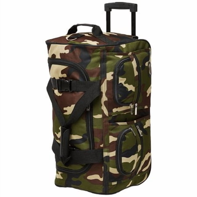 Rockland Sac Polochon à Roulettes, Camouflage, 22 Pouces