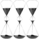 thumbnail image 1 of Relojes de Arena para Decorar VentDepot SymmetryPrism 3Pzas 5-10min Negro Vidrio/Arena, 1 of 2