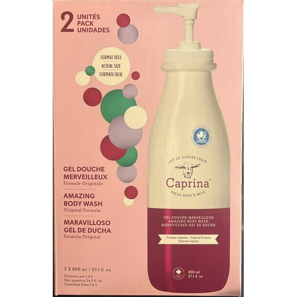 Caprina Original Formula Amazing Body Wash - 2-Pack (800mL/27.1 fl oz Each)