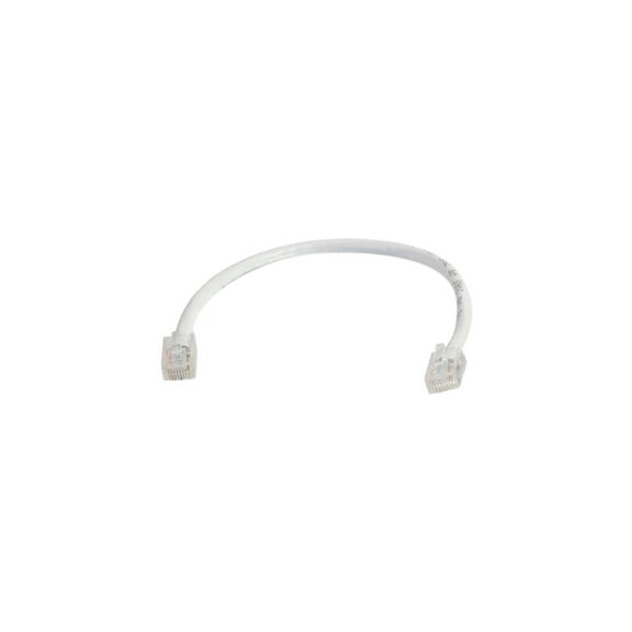 C2G 04232 Cat6 Non-Booted Unshielded (UTP) Network Patch Cable, White (1 Foot/0.30 Meters)