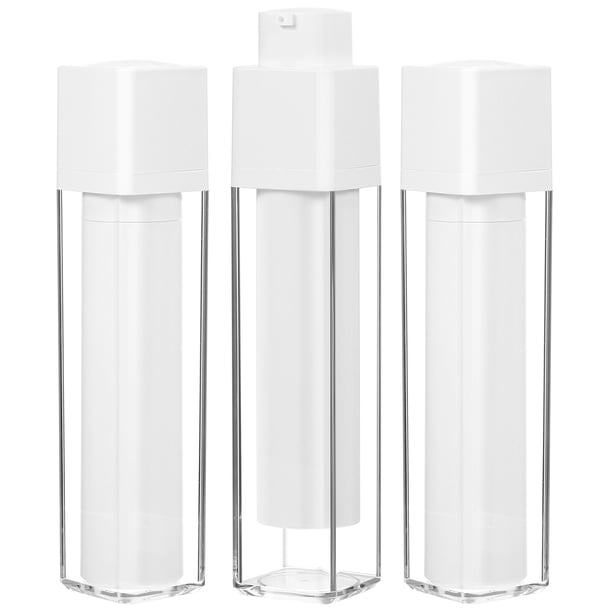 GOOHOCHY Botellas de bomba cosmética sin aire, dispensador de loción de viaje vacío, botellas de crema facial, 3 uds.