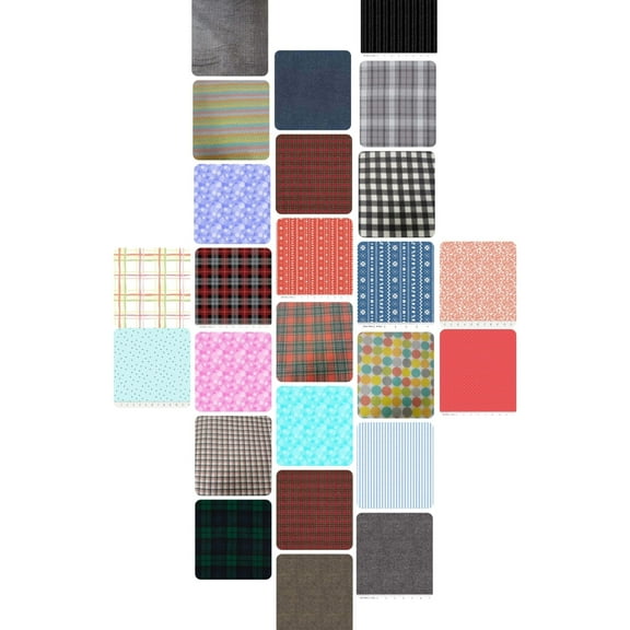Assorted Flannel Fabric - 3 lb Scrap Bundle