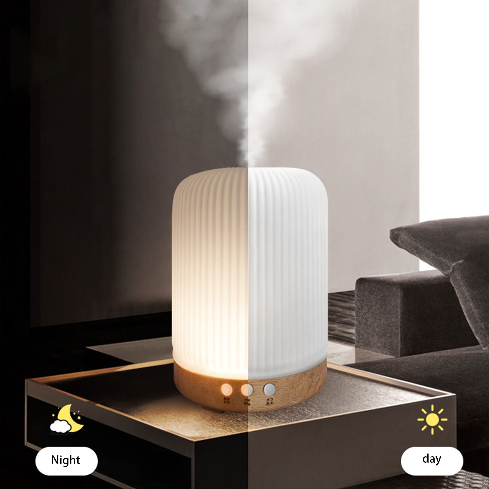 BOBOMOTI Humidifier for Room Baby Quiet Cool Mist Air Humidifier Aromatherapy Diffuser Clearance