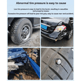 thumbnail image 3 of 2X RV Truck TPMS 6 Wheels Sensor Solar Tire Pressure Monitoring System Temperature Clock Air Pressure Display Alarm B,2 x Car RV Truck TPMS 6 Wheels Sensor,Black, 3 of 5