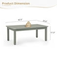thumbnail image 5 of Dycanpo 42'' Outdoor Coffee Table,Rectangle Patio Table for Outside,HDPS,Light Gray-Oil Printed, 5 of 6