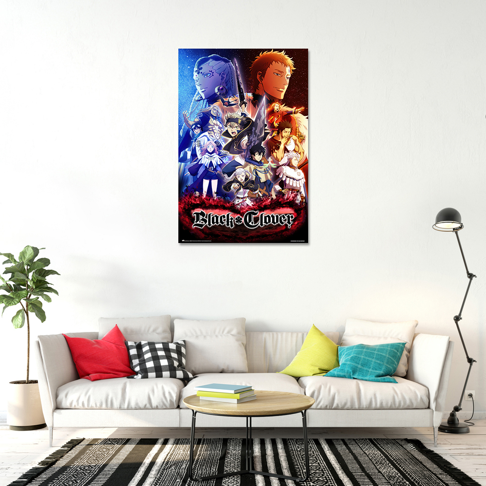 Black Clover - Manga / Anime TV Show Poster (All Characters Montage) (Size:  24