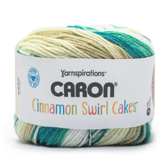 Caron Cinnamon Swirl Cakes Yarn - Spearmint Swirl