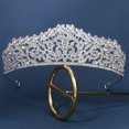 thumbnail image 5 of Elegant Crowns Crystal Silver Bridal Shinning for Rhinestone Wedding Hair Accessories for Women Wedding Supp, 5 of 9