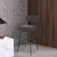 thumbnail image 6 of Gareth Swivel Stool - Counter Height - Satin Black Charcoal, 6 of 7