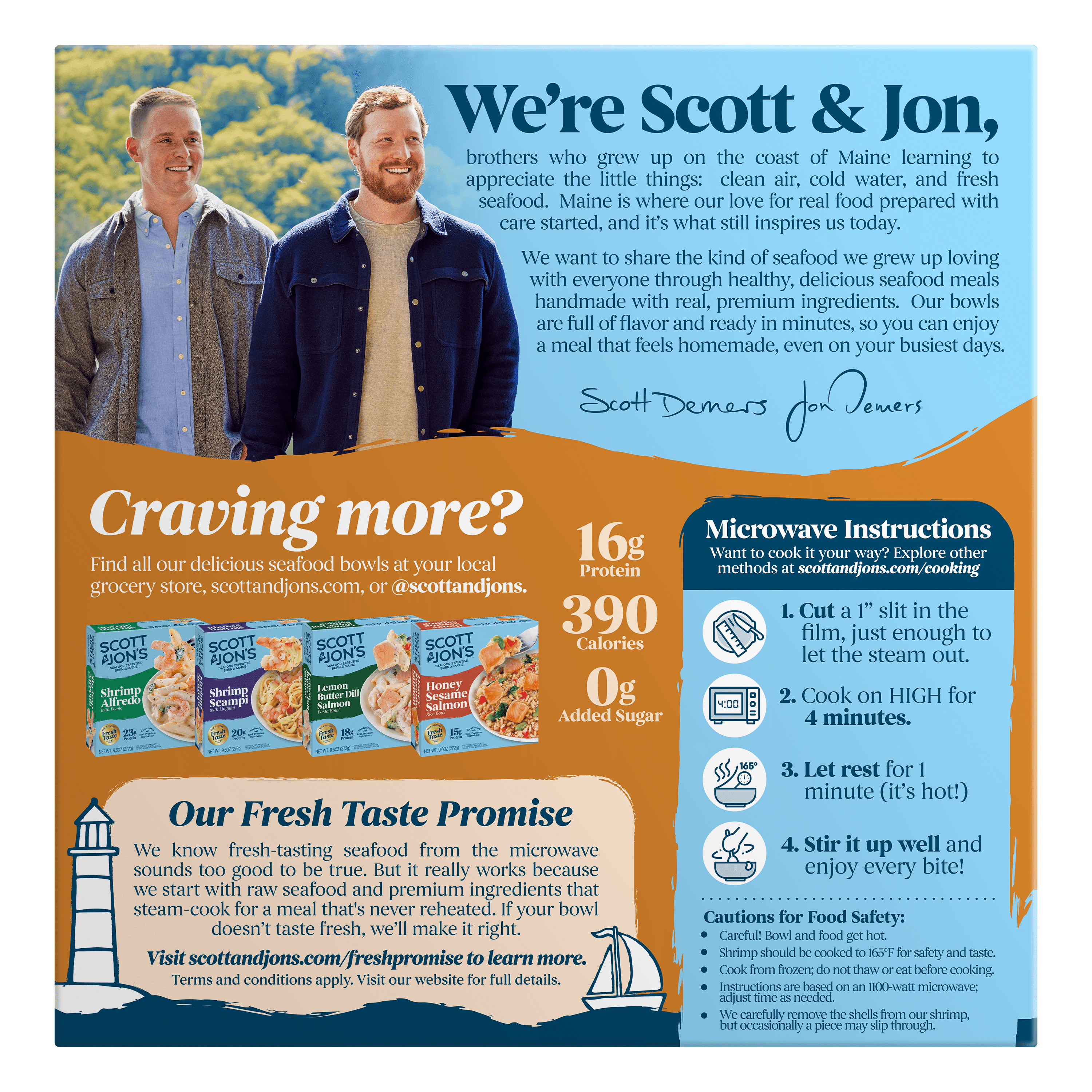 Scott & Jon’s Frozen Meals, Garlic Butter Shrimp Rice Bowl, Microwave Meals, Frozen Dinner for One, 9.6 oz