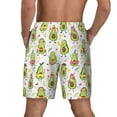 thumbnail image 4 of Fotbe Avocado Playing Music Men’s Swim Trunks Quick Dry Swim Shorts Board Shorts with Mesh Lining-X-Large, 4 of 9