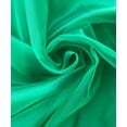 thumbnail image 2 of Sheer Organza Fabric by the Yard for Sewing Fashion Wedding Dress DIY Event Decorations, 60’’ Wide Sparkle Silky Crystal Organza Fabric (Kelly Green, 20 Yard), 2 of 2