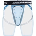 thumbnail image 2 of Pantalones cortos de compresión COOLOMG con copa deportiva para hombre, 2 of 7