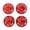 Red, variant on Nieyigj 4Pcs 17mm Aluminium Alloy Dust Proof Hub Nut Wheel Accessory for 1/8 RC Car Model Red