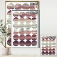 thumbnail image 3 of Designart ' Plum Dots minimal geometric I ' Transitional Framed Canvas, 3 of 3