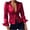 Burgundy, variant on Odeerbi Shirts for Women Tops Blouses Classic Solid Color Blouse Slim Buttons Lapel Long Sleeve Tunic Black