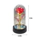 thumbnail image 3 of Día de San Valentín Flor Artificial Colorida Rosa Regalo de Luz LED con Cubierta de Vidrio - Rojo, 3 of 8