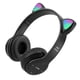 thumbnail image 5 of Moyic Auriculares con orejas de gato, auriculares para juegos de ordenador montados en la cabeza de dibujos animados, sonido estéreo negro 2Conjunto, 5 of 6