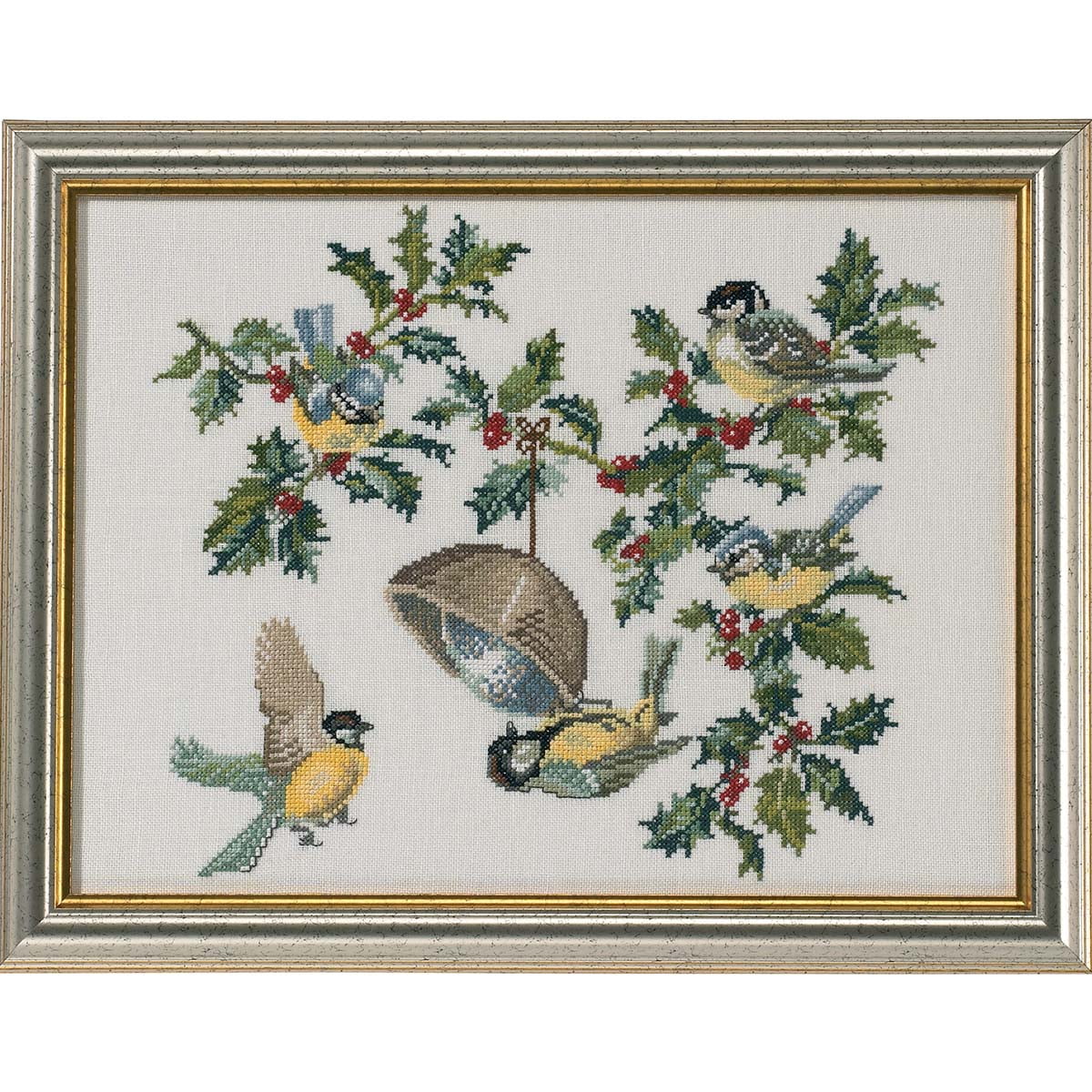 Eva Rosenstand® Birds and Holly Counted CrossStitch Kit