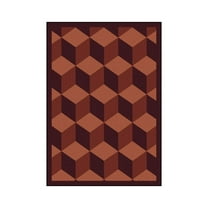 Kaleidoscope - Whimsical Area Rugs Highrise, 7'8" x 10'9", Burgundy