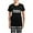 With Checker Pant, variant on CafePress - WHO CARES Pajamas - Women's Short Sleeve Print T-Shirt and Pants Dark Cotton Pajama Set