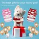thumbnail image 4 of Baejmjk 2 Pieces Stripe Dog Shirts Breathable Polo T-shirts For Small Medium Dogs Cats Girl Boy Puppy Sweatshirt Summer Pet Doggy Clothespink+red,larg, 4 of 4