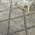 thumbnail image 6 of Nourison Scandinavian Shag Contemporary Silver Grey 9' x 12' Area Rug, (9x12), 6 of 9