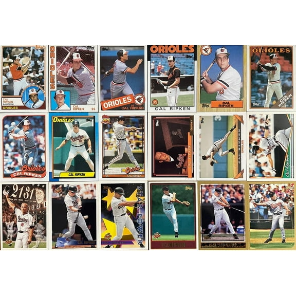 Cal Ripken Jr. Baseball Card Assortment (40 Cards In New Collector's Display Album)