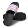 thumbnail image 4 of GZHJMY Stylish Slides for Women Men, Pink Striped Unicorn Soft Flexible Slip-on Sandals Slippers, 4 of 7