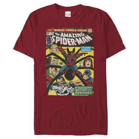 Men's Marvel Spider-Man Retro Comic Cover Graphic T-Shirt