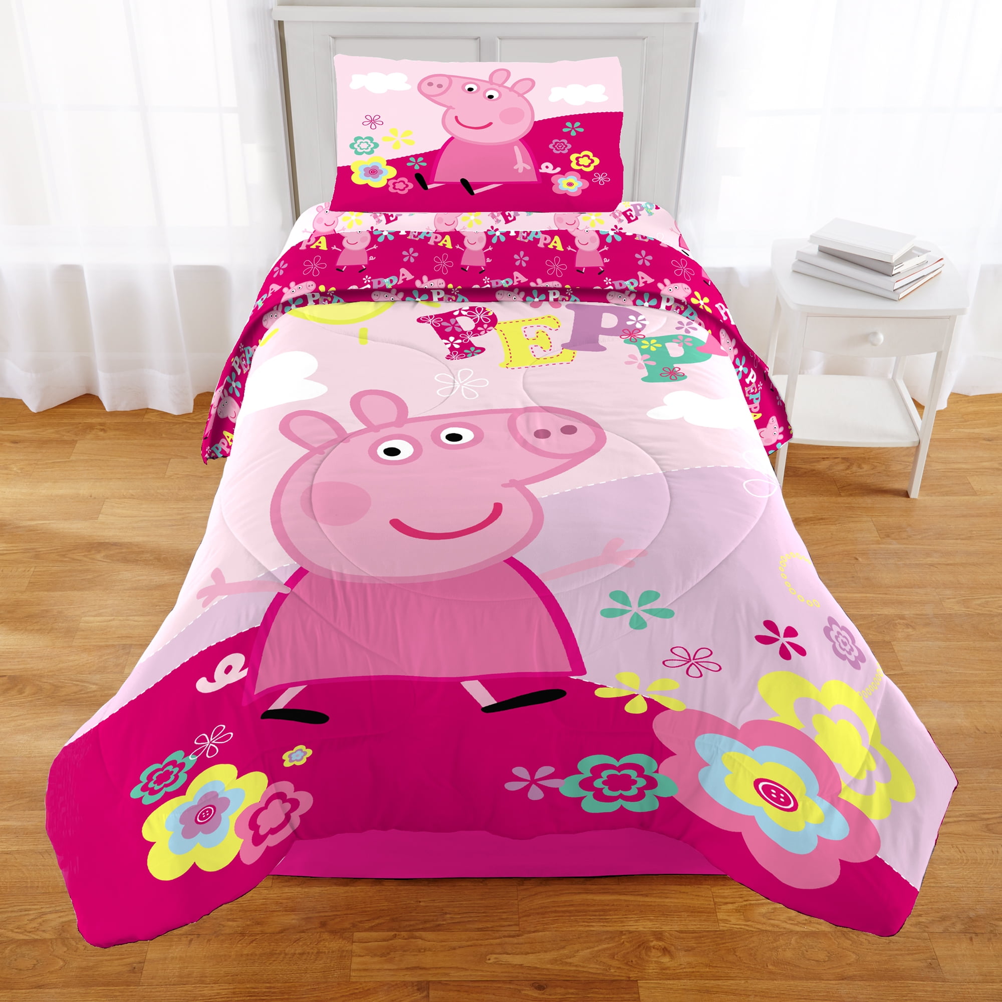 peppa pig crib set