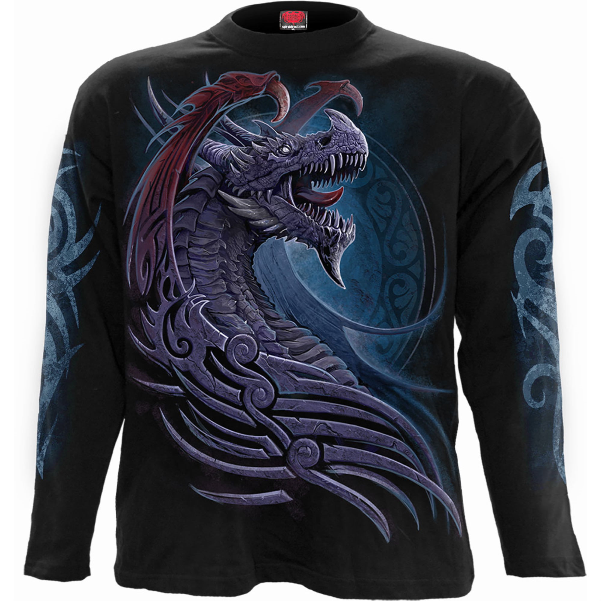 Spiral - DRAGON BORNE - Longsleeve T-Shirt Black - XL - Walmart.com