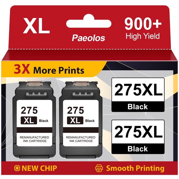 Cartucho de tinta Paeolos PG-275 negro de alto rendimiento para impresora Canon