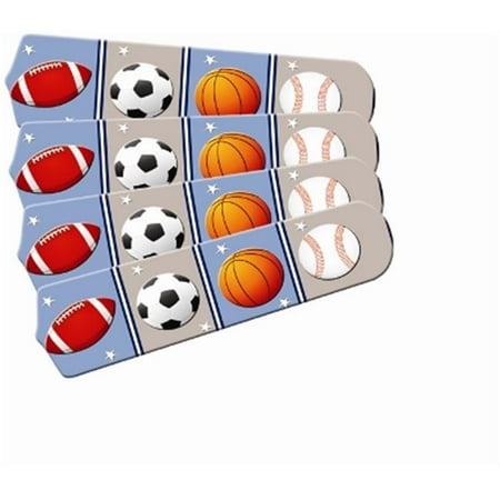 

Ceiling Fan Designers 42SET-IMA-PB Kids Play Ball 42 In. Ceiling Fan Blades Only