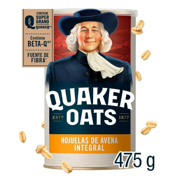 Hojuelas de avena integral Quaker Oats 475 g